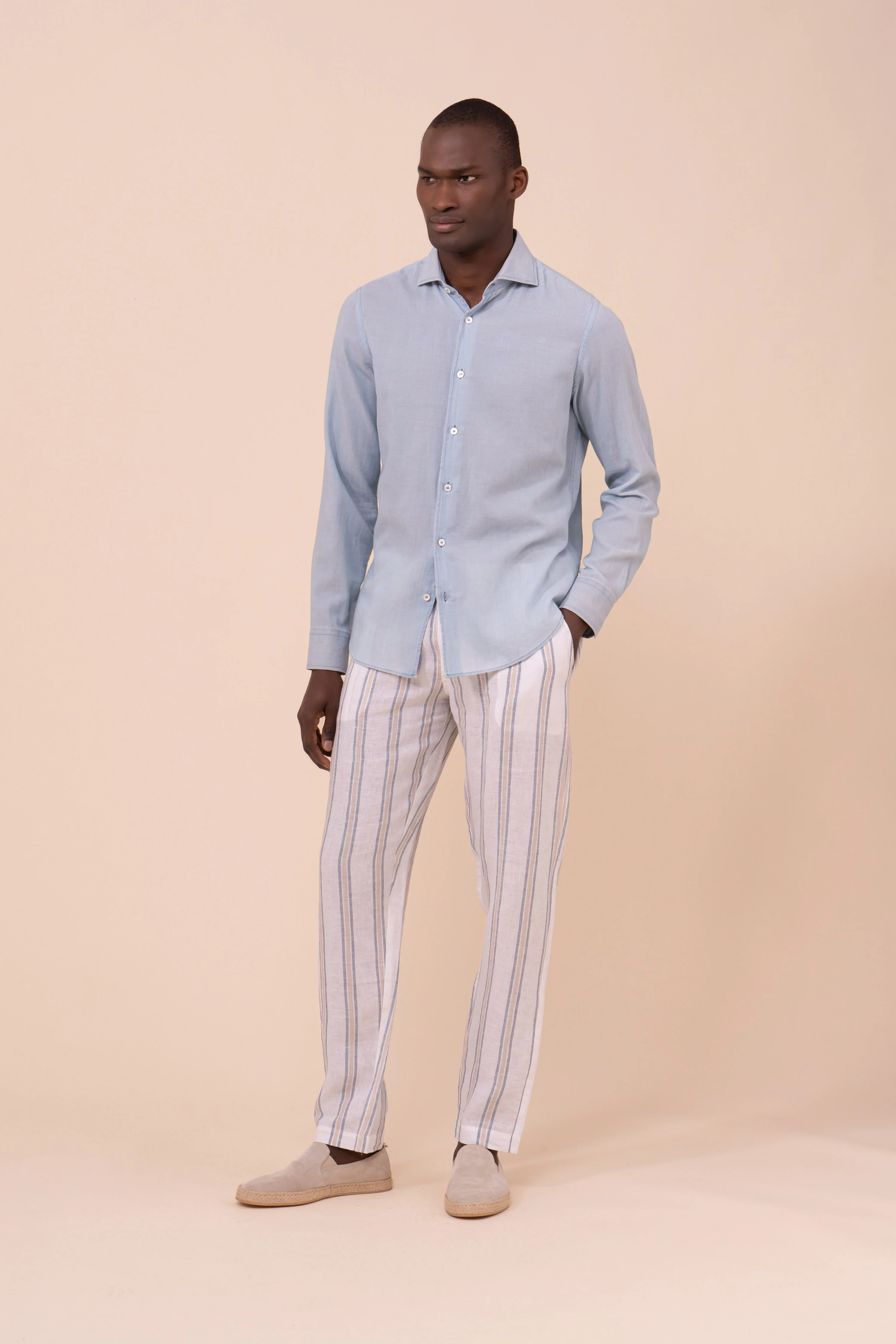 Sean Denim Light Cotton Shirt - Image 2