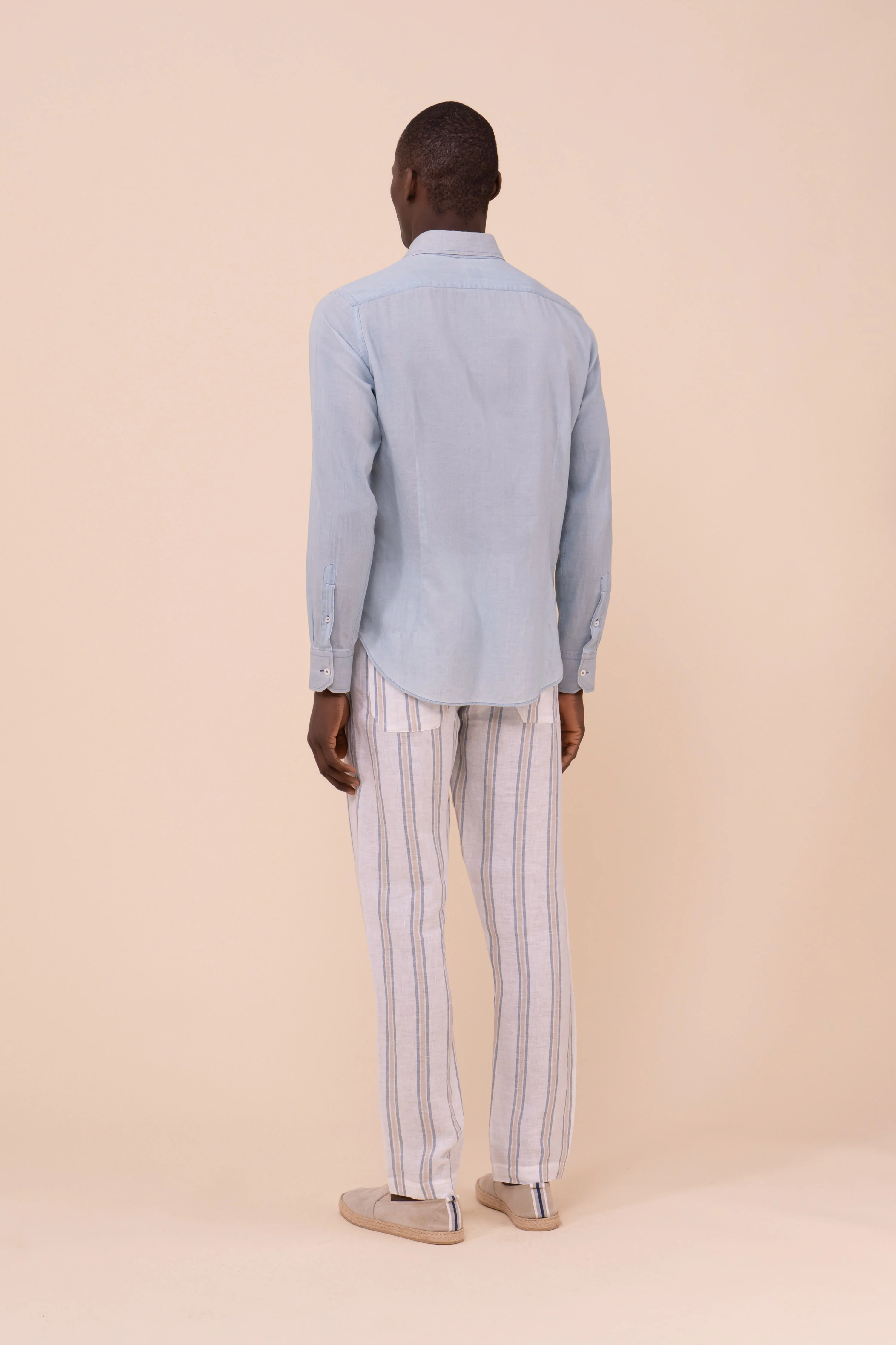 Sean Denim Light Cotton Shirt - Image 3