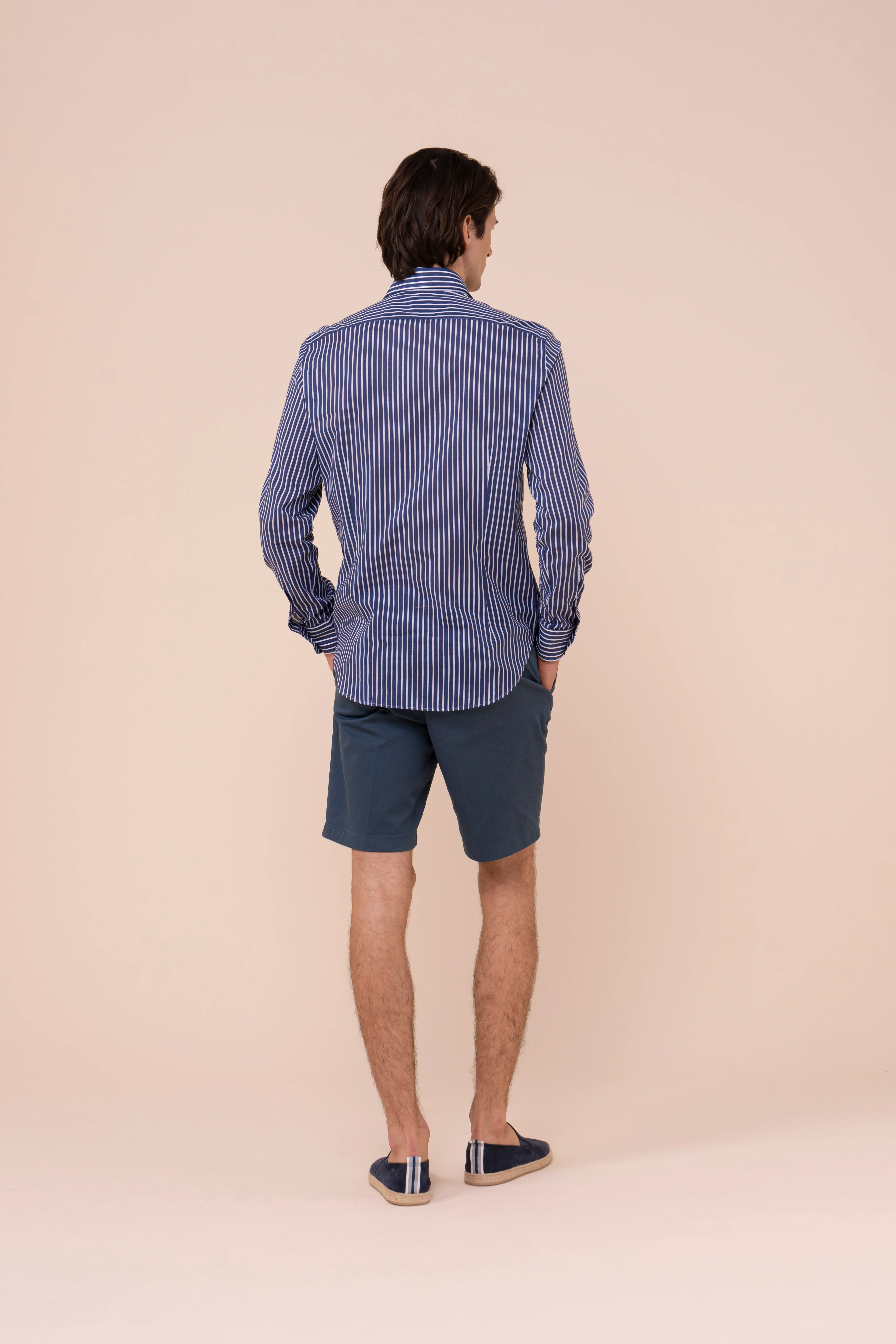 Sean Cotton Voile Shirt - Striped Pattern - Image 3