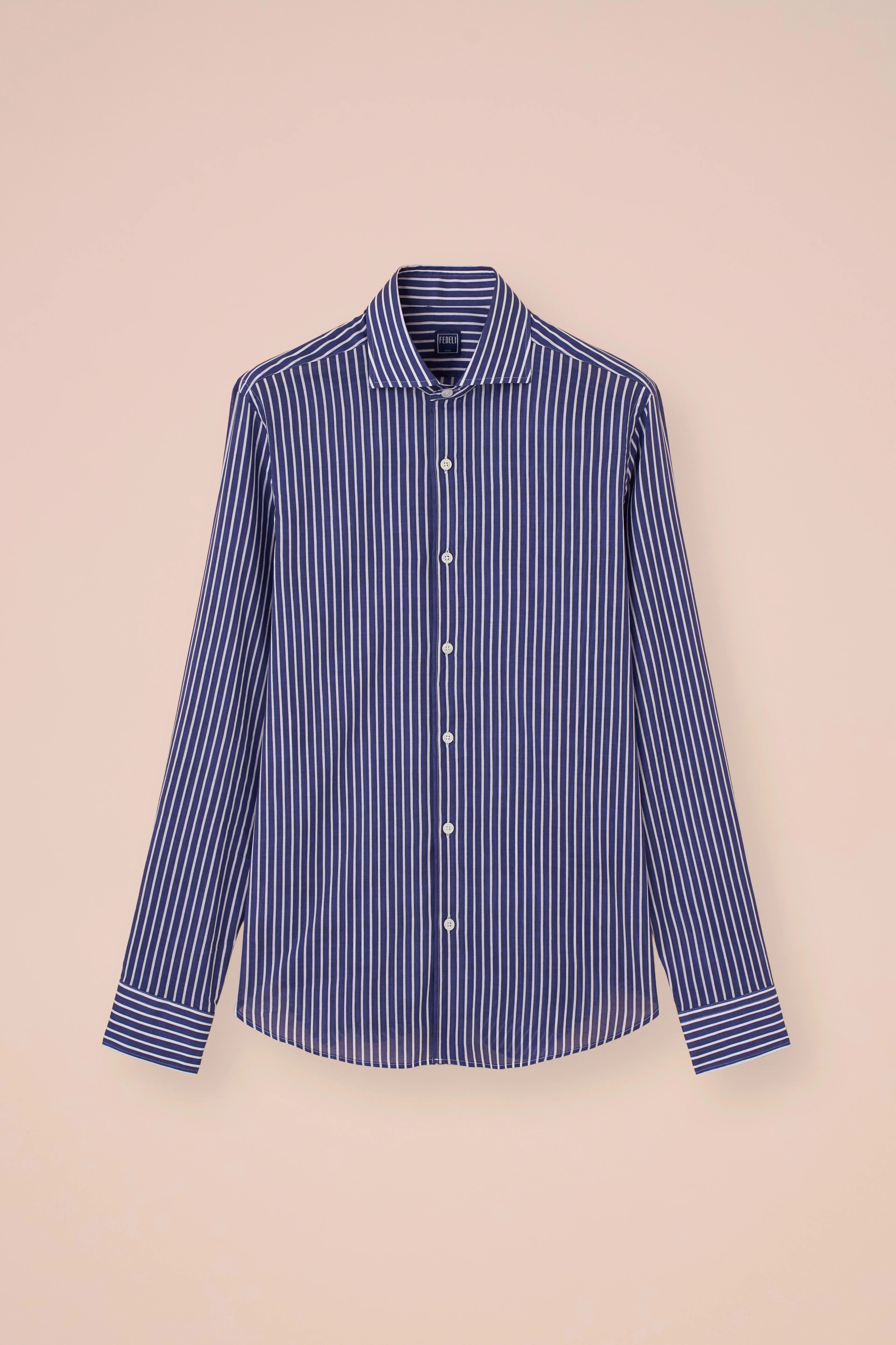 Sean Cotton Voile Shirt - Striped Pattern - Image 5