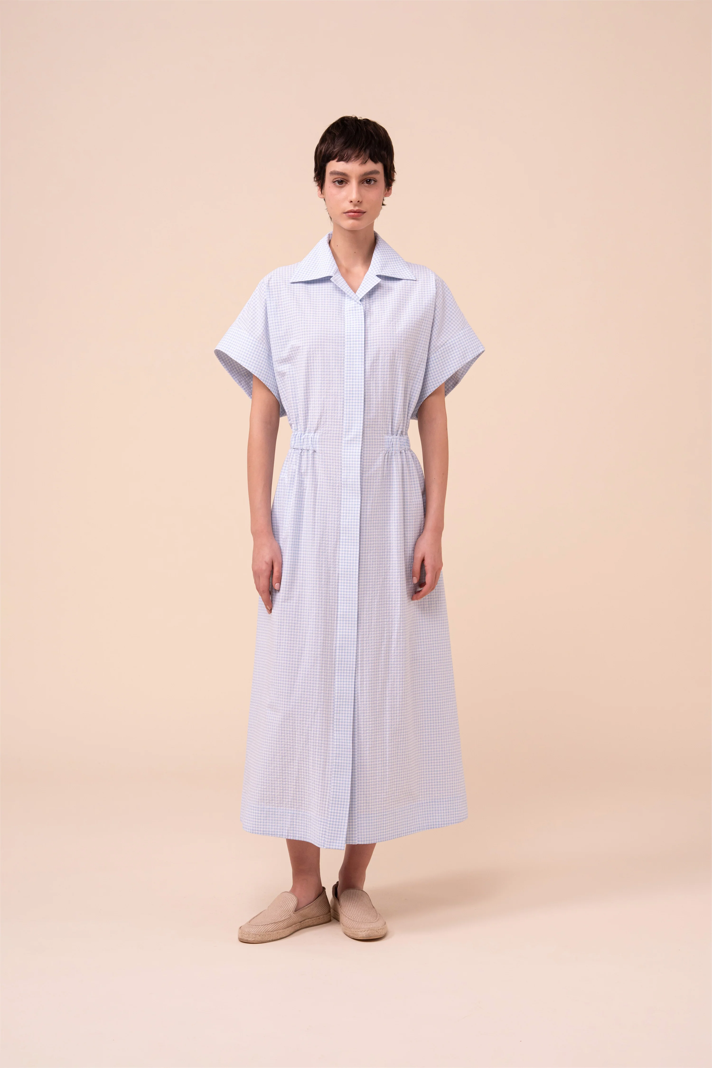 Soler Seersucker Long Dress