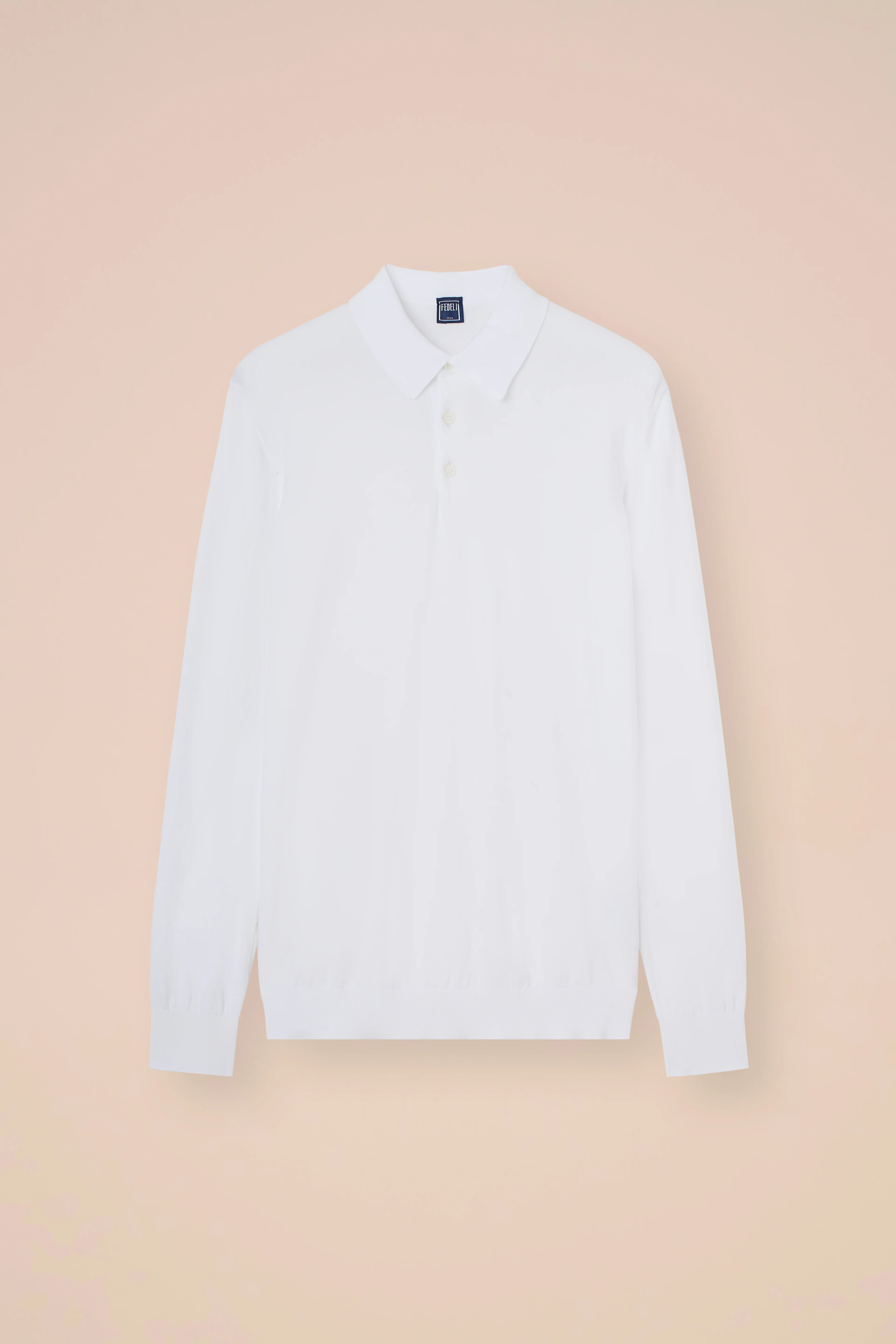 Sportman Giza Organic Cotton Long Sleeve Knit Polo - Image 5