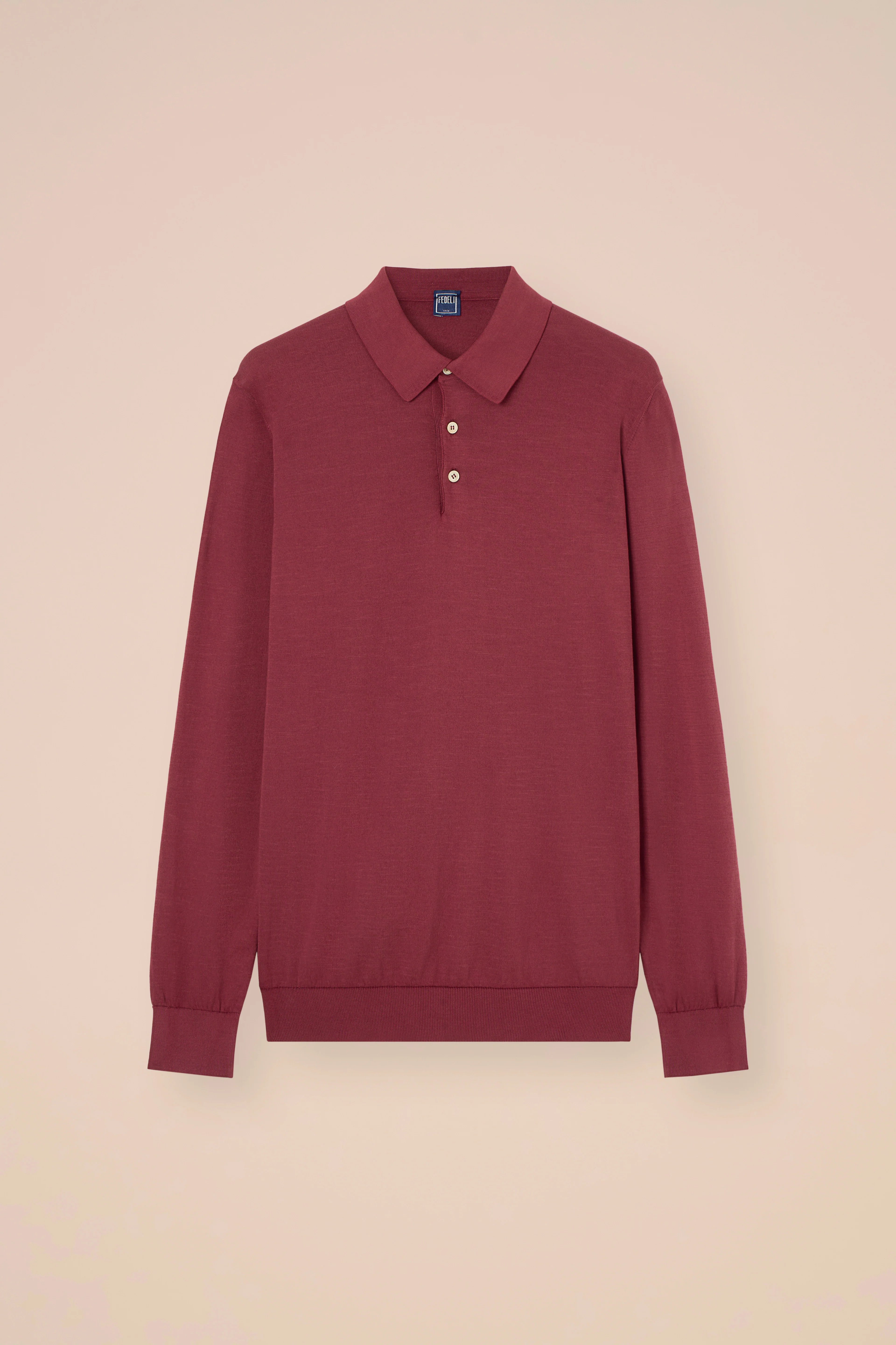 Sportman Giza Organic Cotton Long Sleeve Knit Polo - Image 7