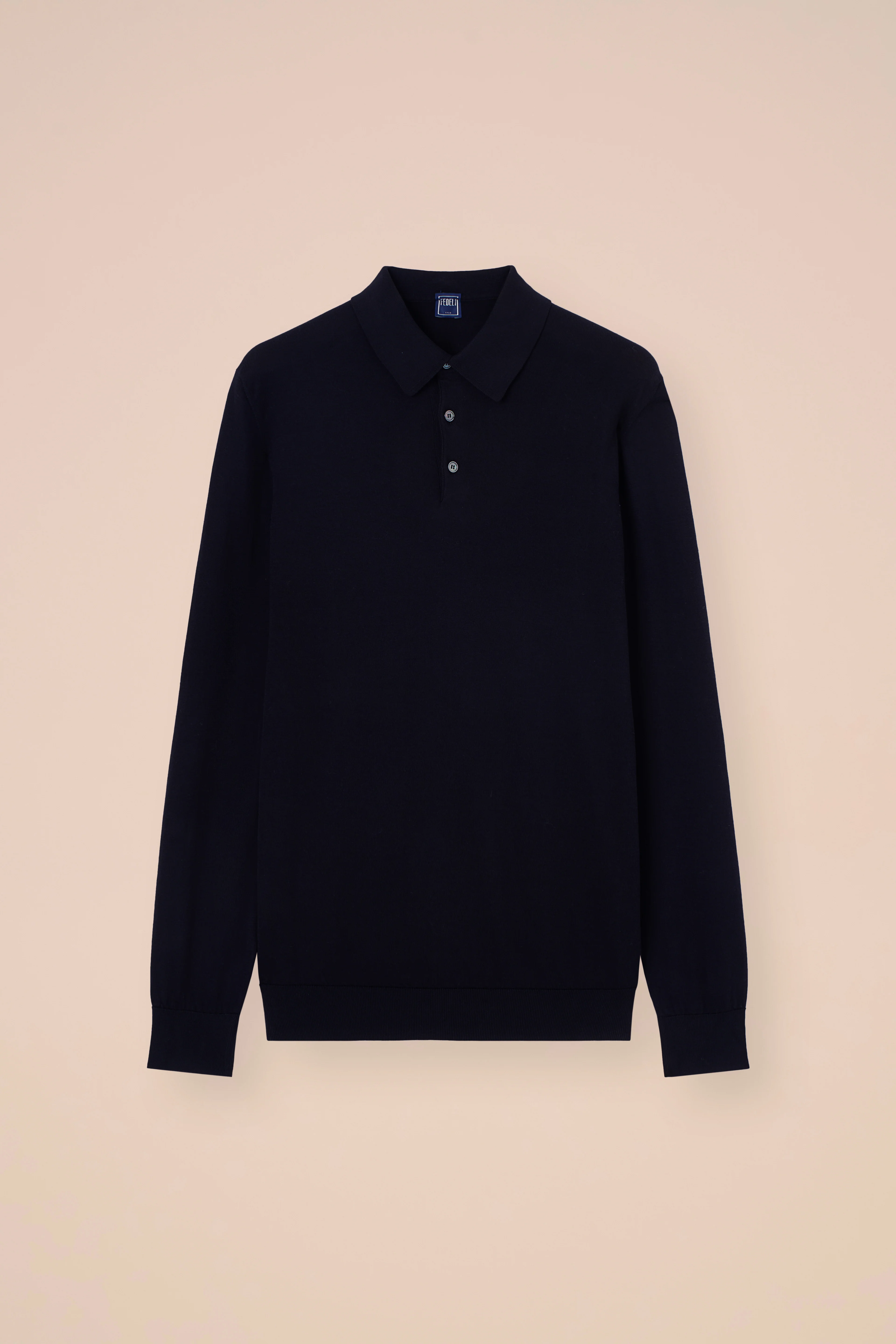 Sportman Giza Organic Cotton Long Sleeve Knit Polo - Image 8