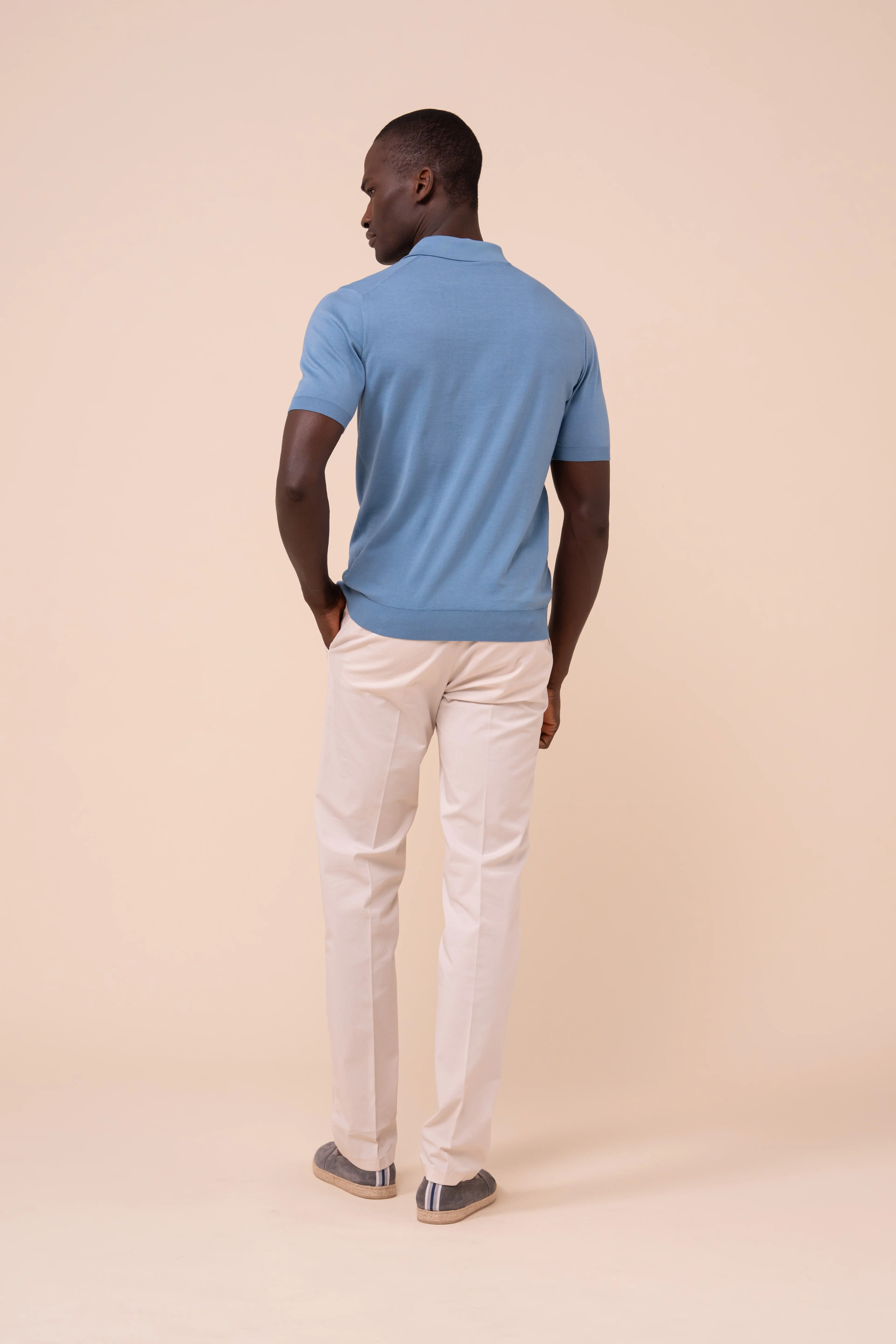 Sportman Giza Organic Cotton Short Sleeve Knit Polo - Image 3