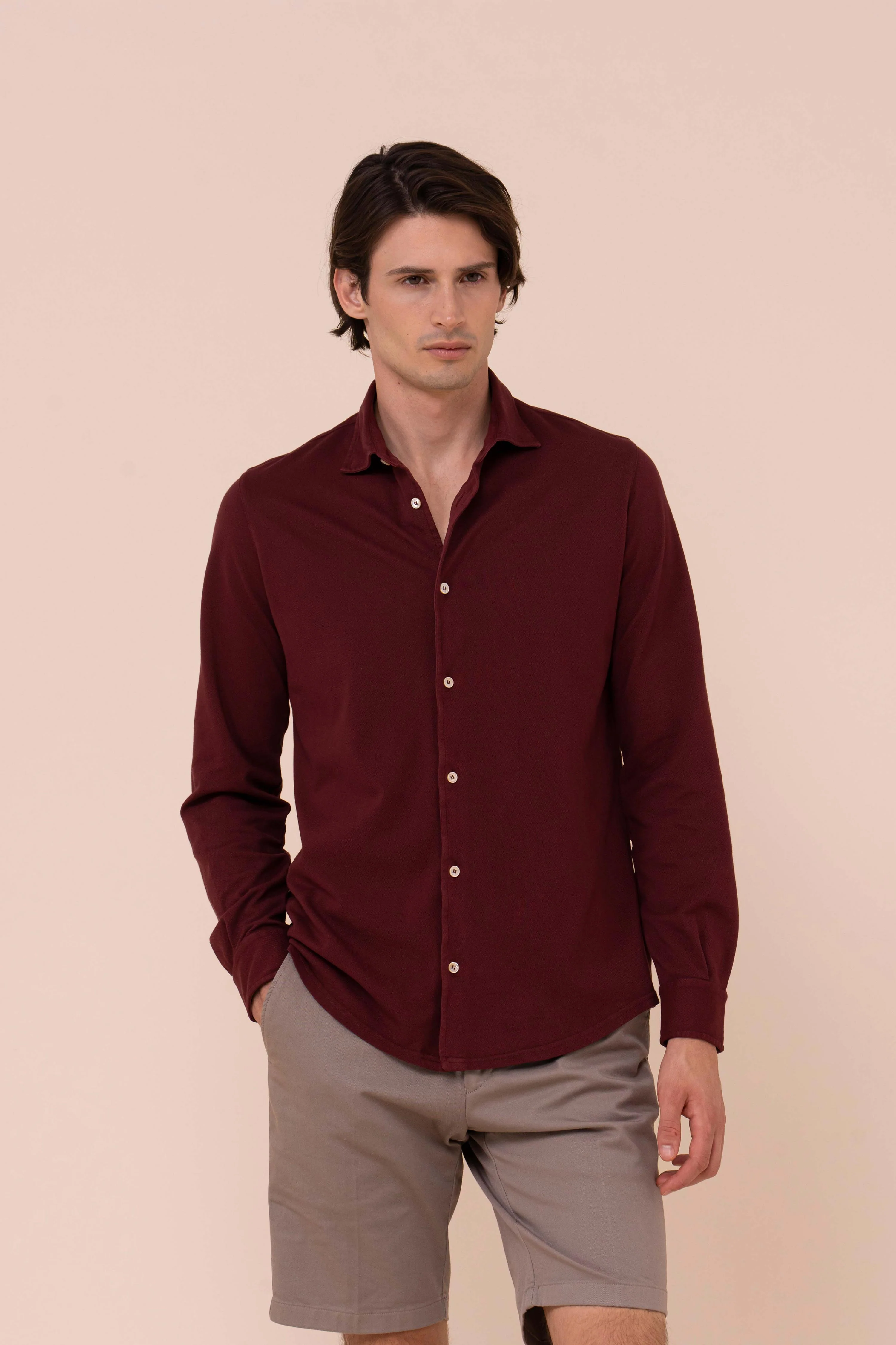 Steve Piquet Cotton Long Sleeve Shirt