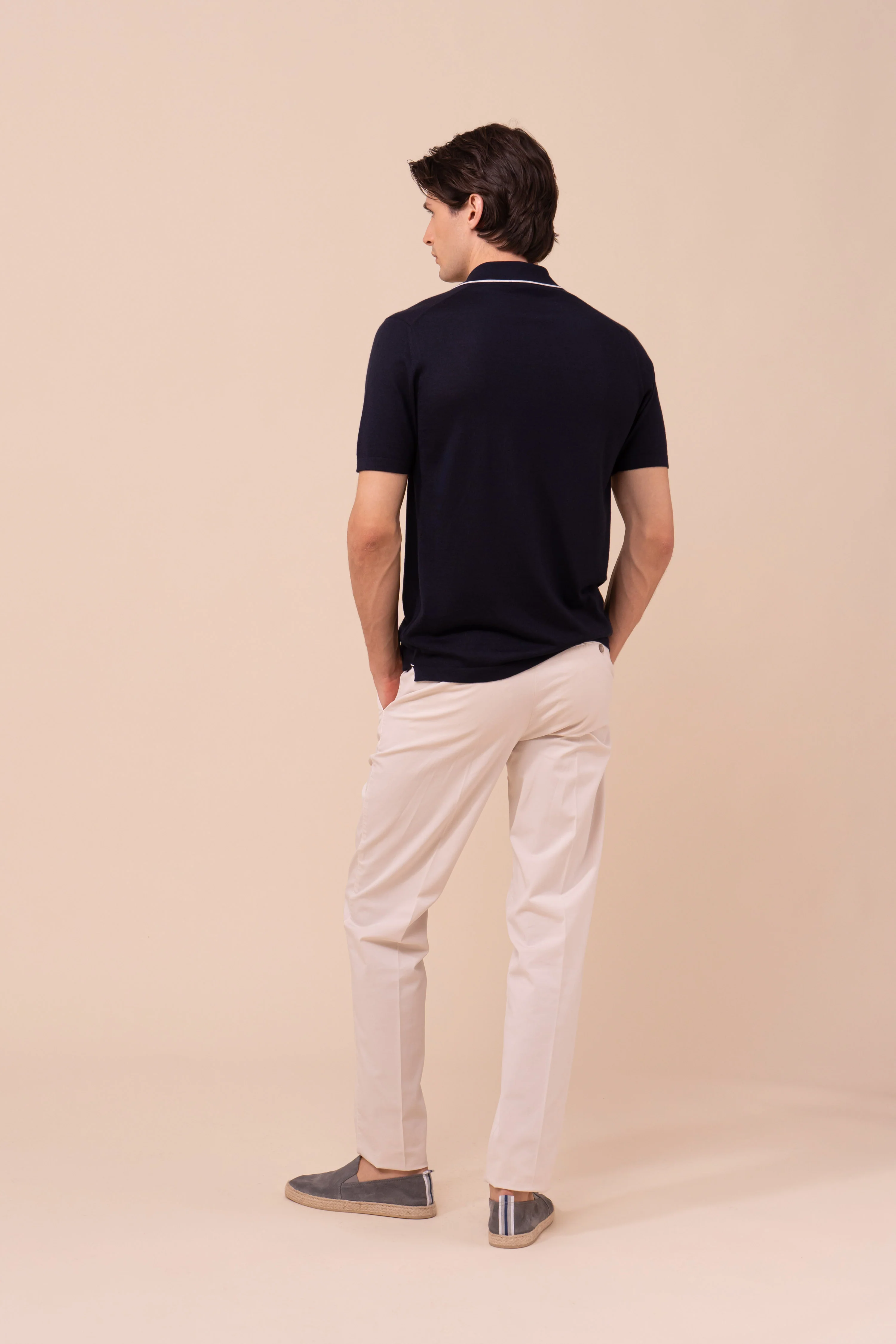 Successo Cashmere and Silk Knit Polo - Image 3