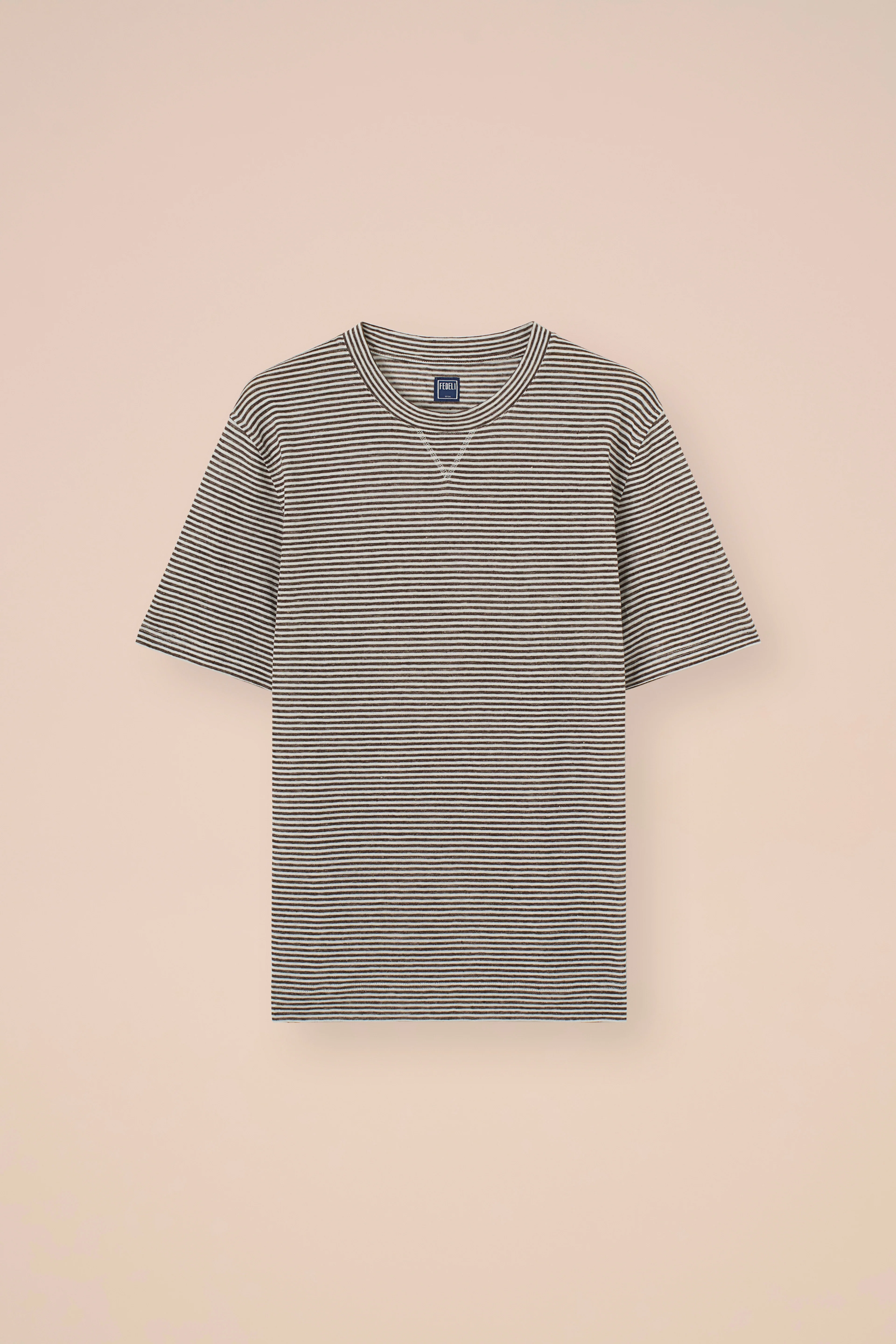 Super Linen Cotton Striped T-Shirt - Image 6