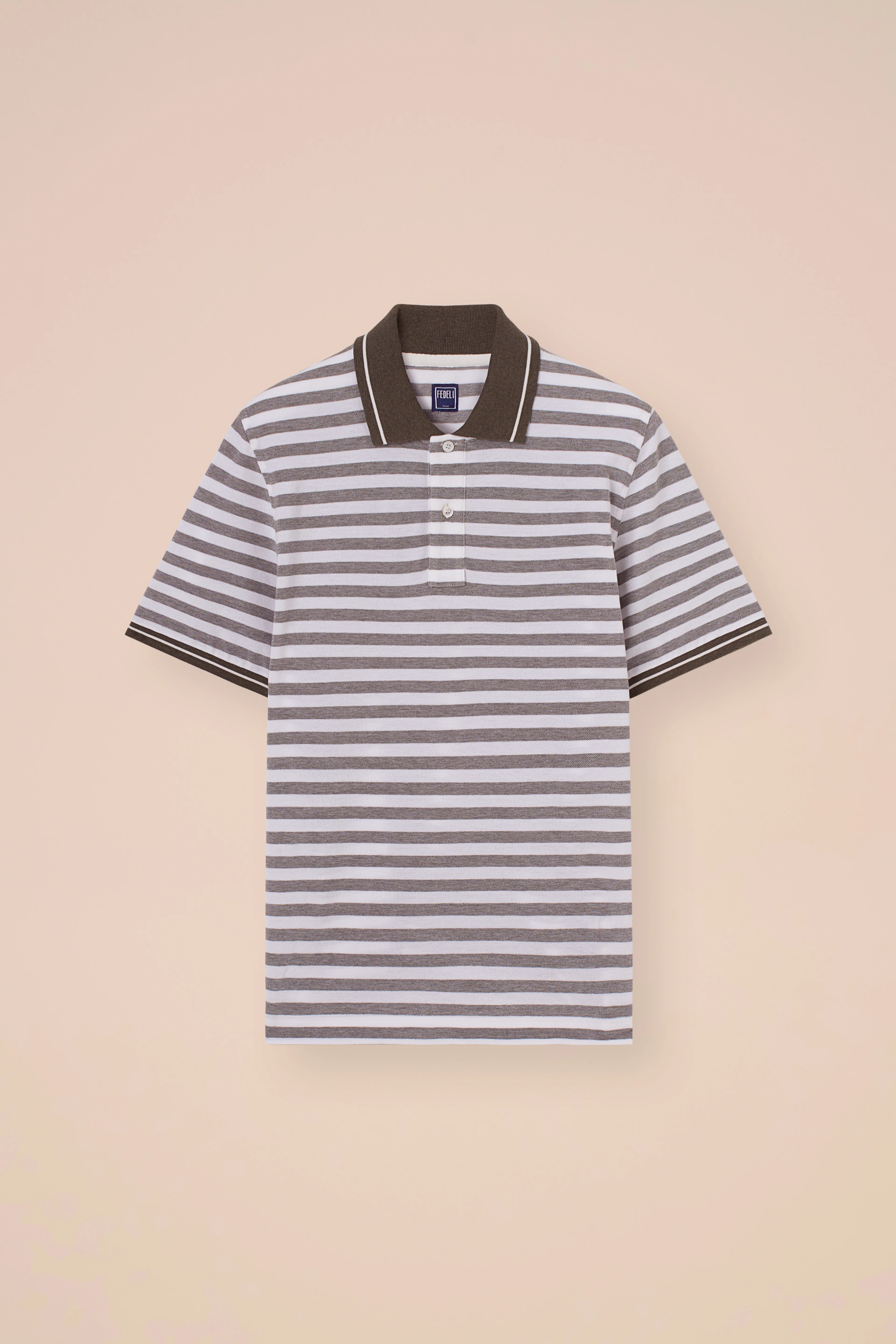 West Piquet Cotton Striped Polo - Image 5