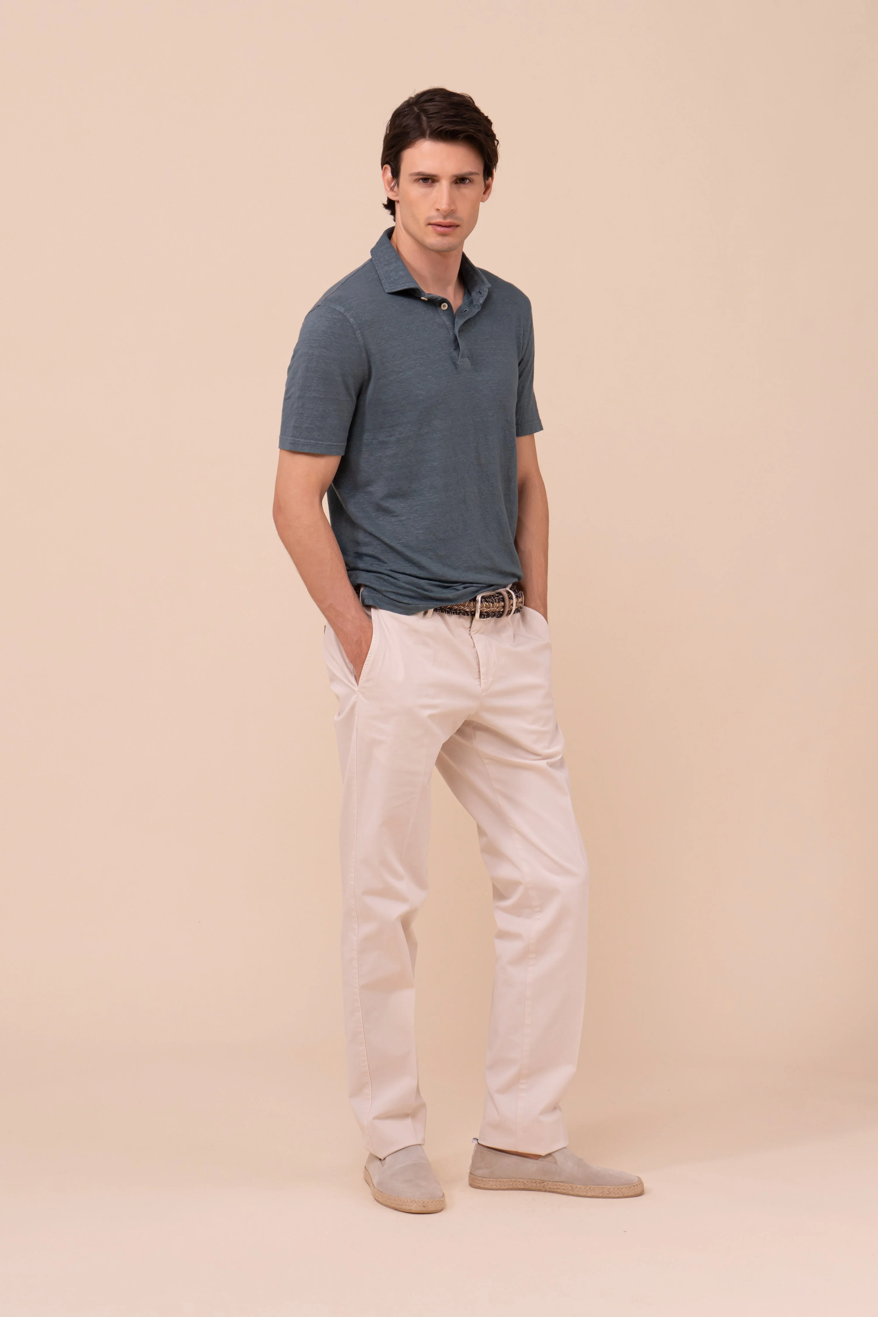 Zero Linen Flex Short Sleeve Polo - Image 2