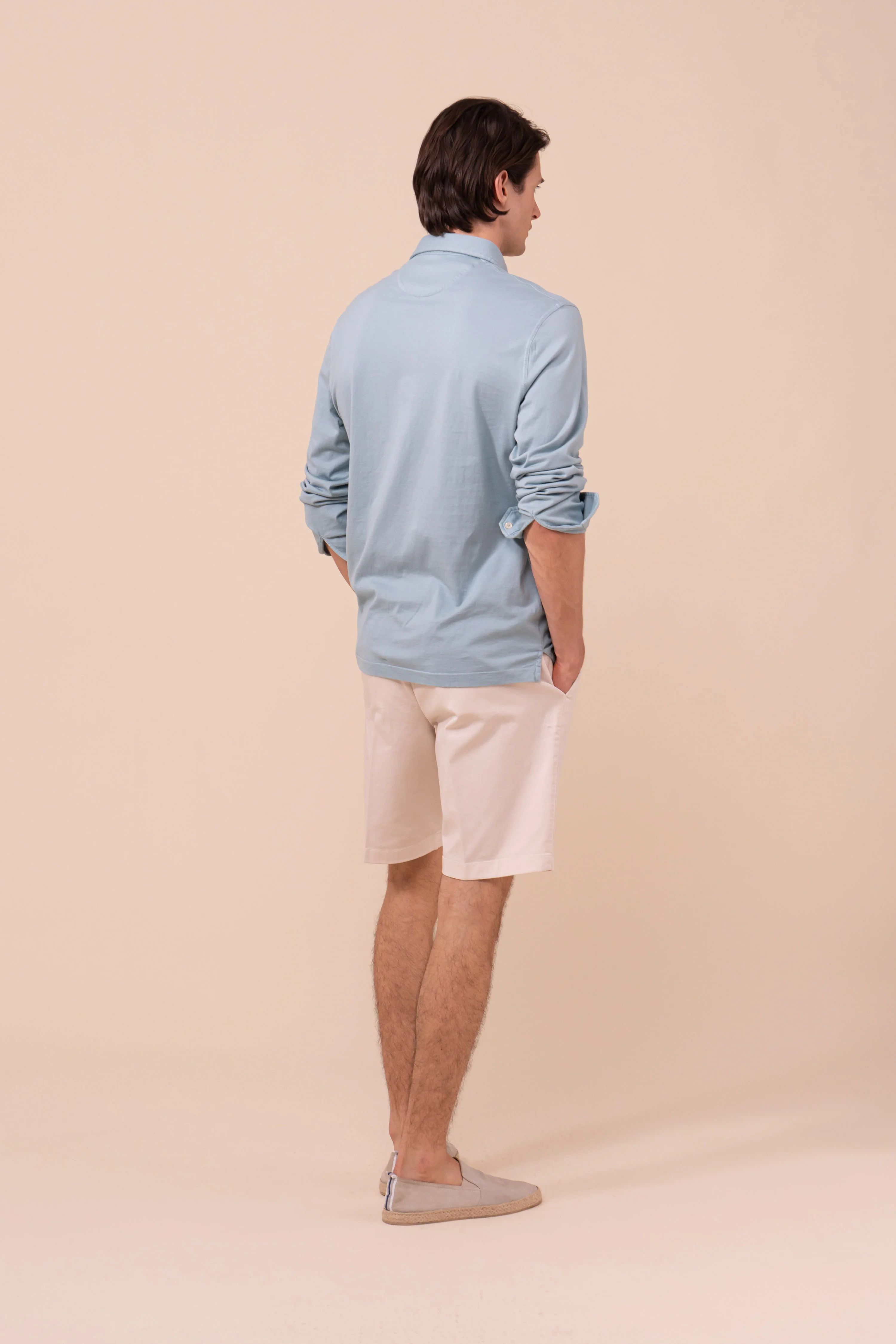 Zero Giza Organic Cotton Long Sleeve Polo - Image 3