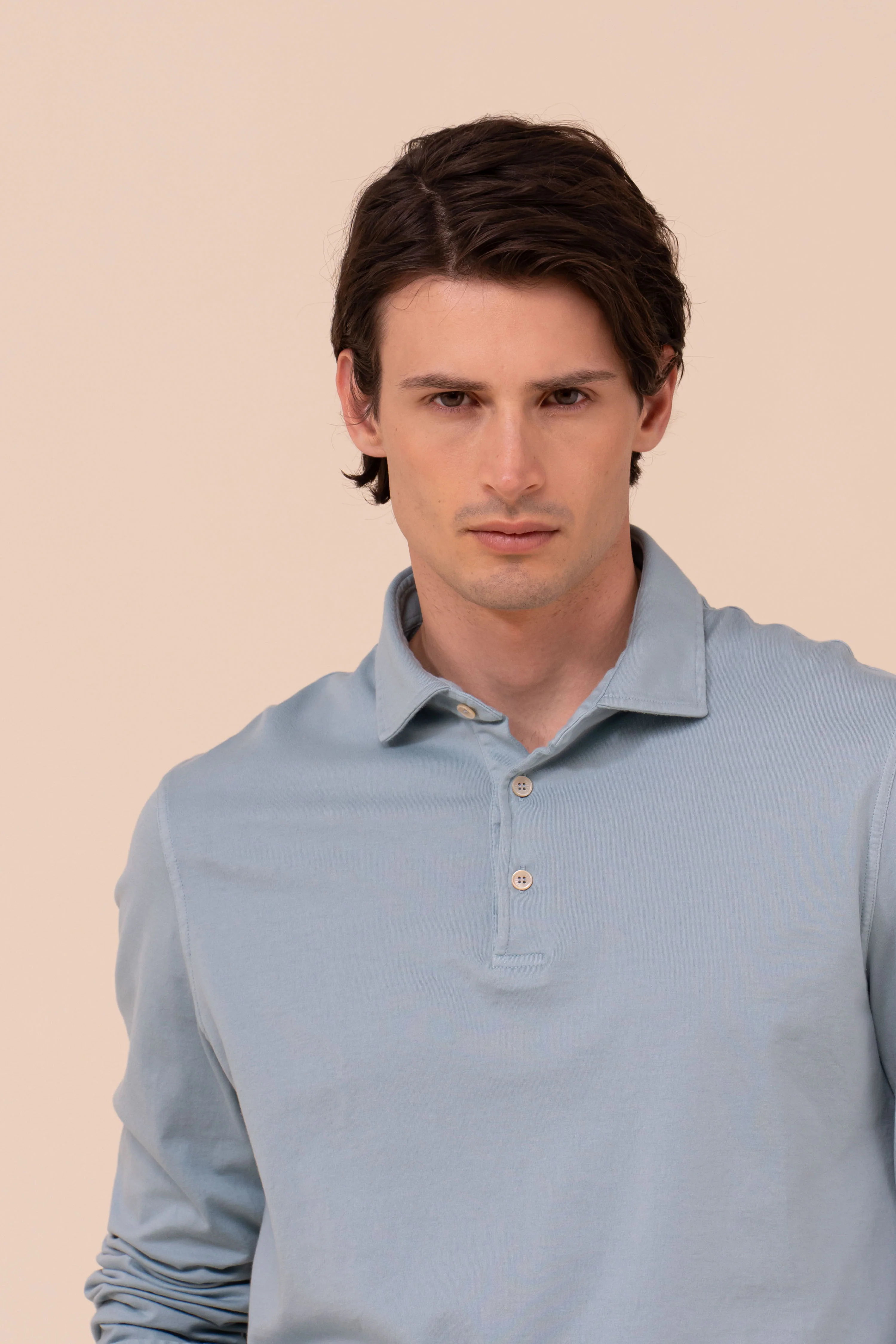 Zero Giza Organic Cotton Long Sleeve Polo - Image 4